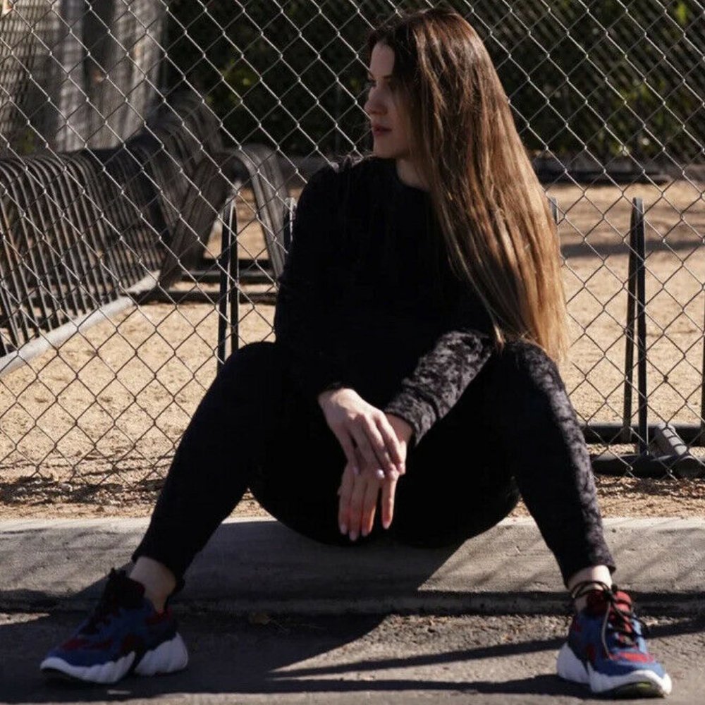 MCM Women's Low Top Sneakers Navy/Ruby Red